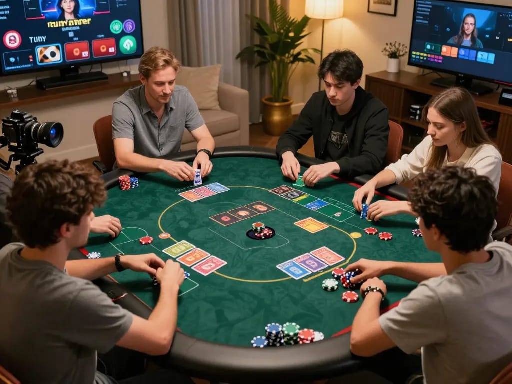 98wincom virtual poker game in action with animated avatars and betting chips, showcasing strategic gameplay moments.