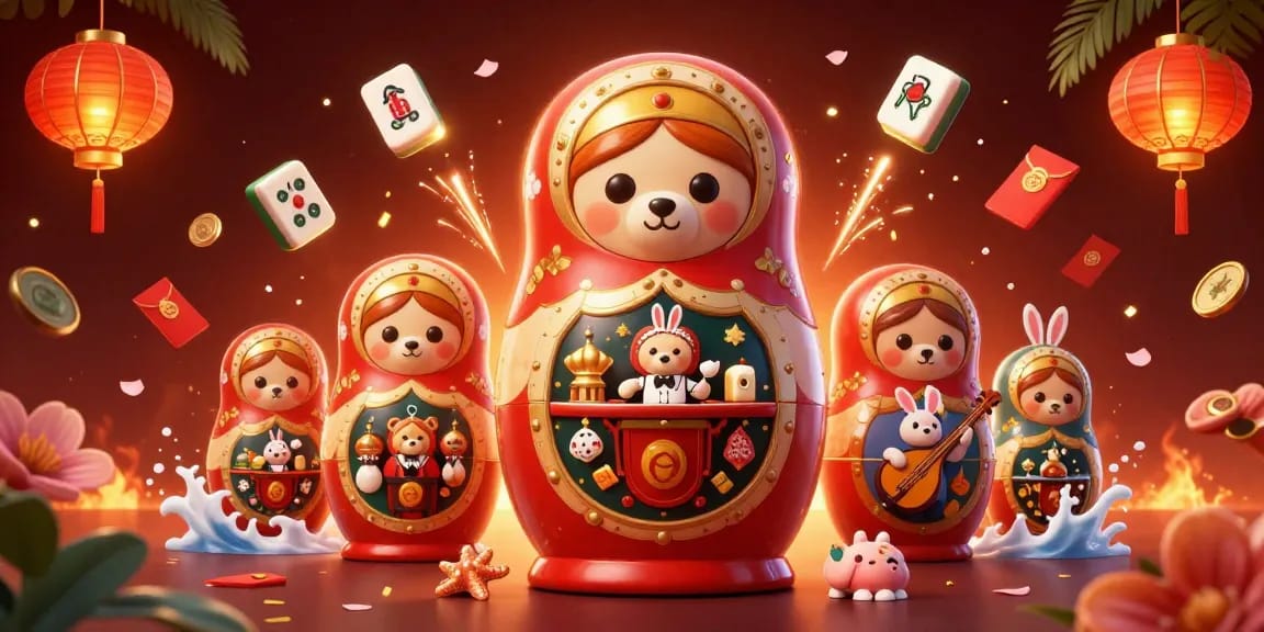 Sukan8a inspires excitement with festive bears in casino outfits among fireworks and lucky symbols.