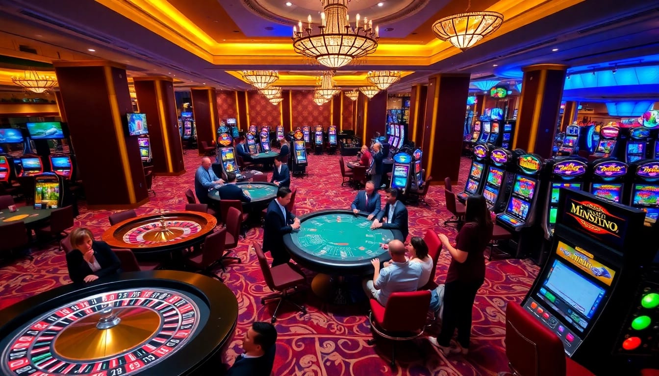 Experience the thrill of mm88 casino with glamorous tables and lively games in a vibrant atmosphere.
