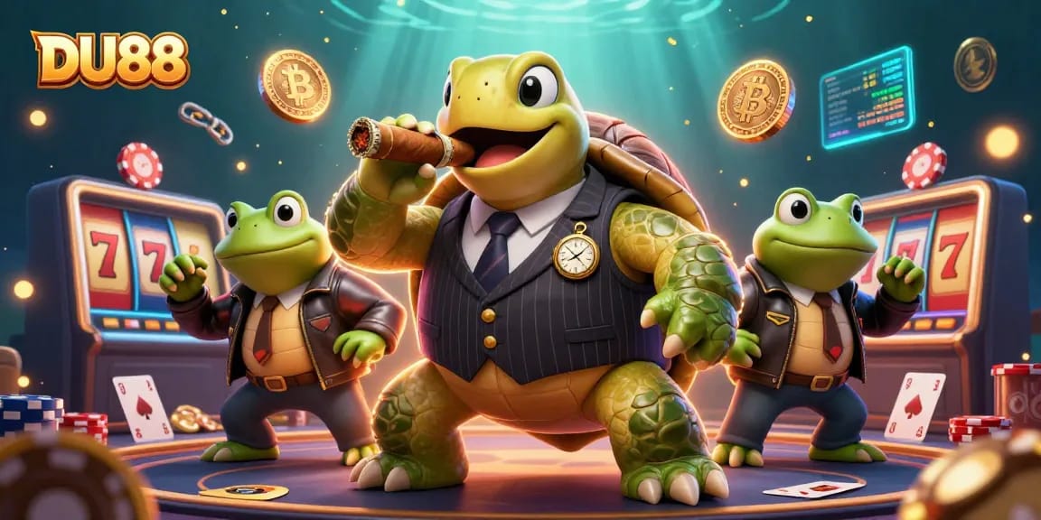 Experience thrilling action at DU88 with a dynamic casino scene featuring engaging characters and game elements.