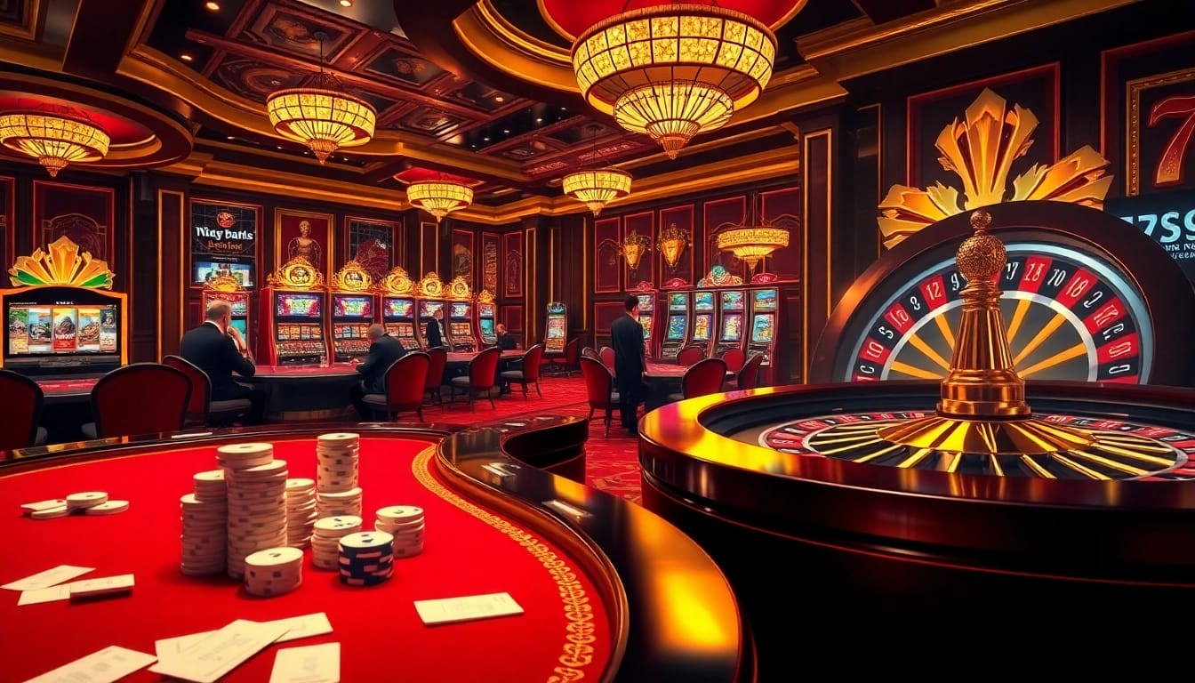 79king players enjoy an exciting game scene at a luxurious casino table with vibrant colors.