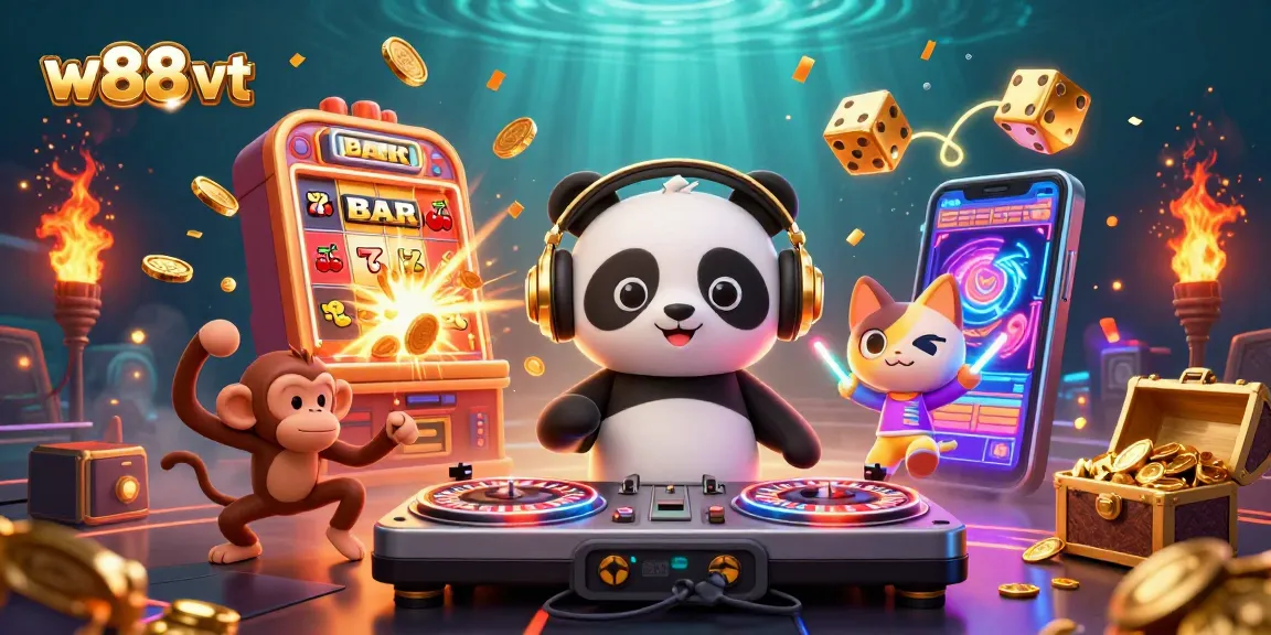 Tham gia cá cược tại w88 vt cùng DJ gấu panda và những bất ngờ trong sòng bạc.