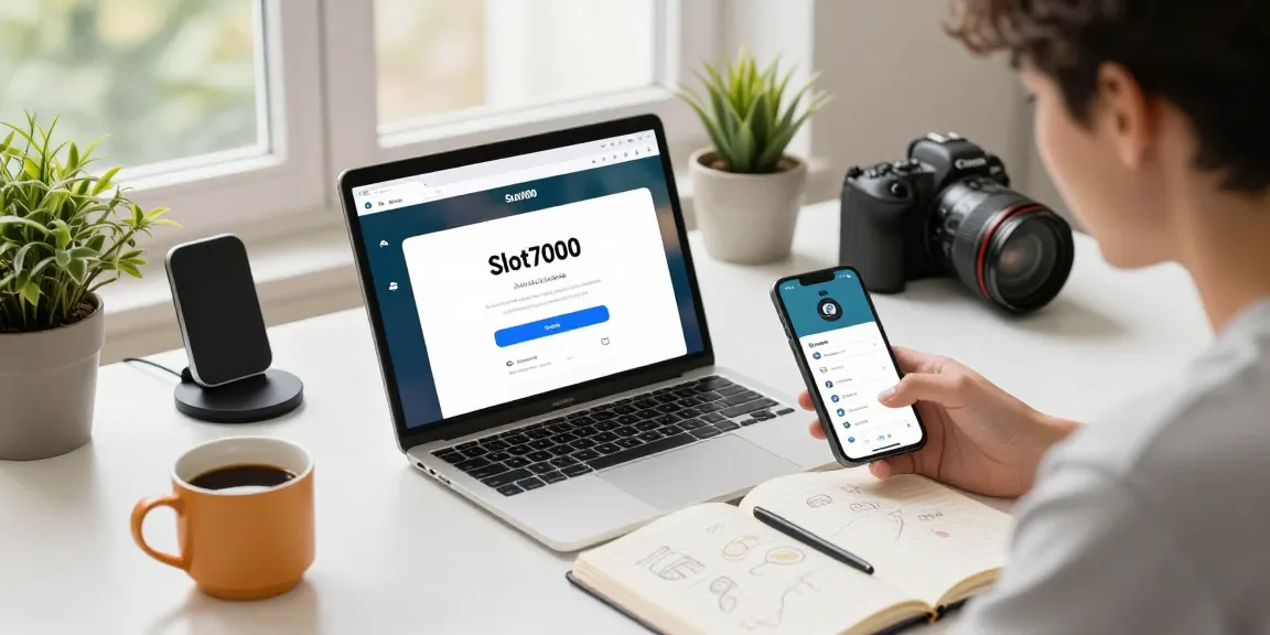 Seamless access to Slot7000 application on tablet and smartphone in a cozy office
