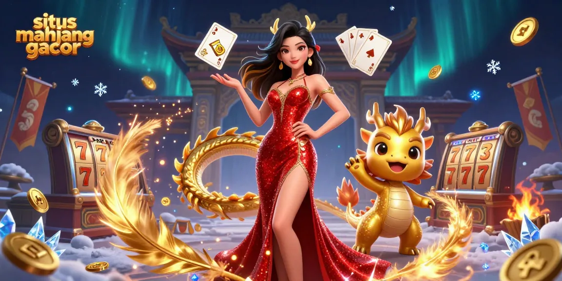 Experience thrilling gameplay at situs mahjong gacor, showcasing vibrant casino elements and engaging characters.