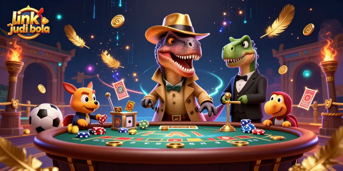 Engage in thrilling sports betting with link judi bola amid a vibrant casino scene.