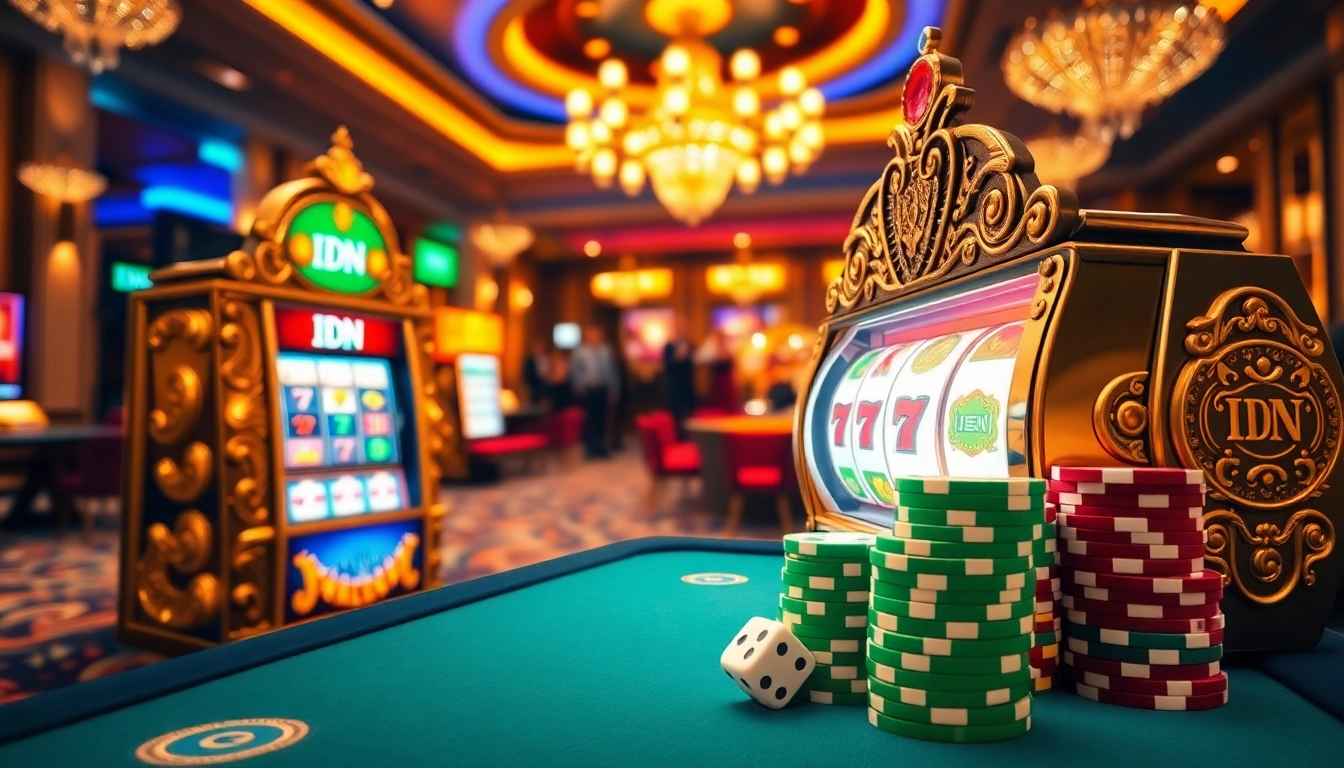 Engage with the thrilling IDN slot experience at a luxurious casino.