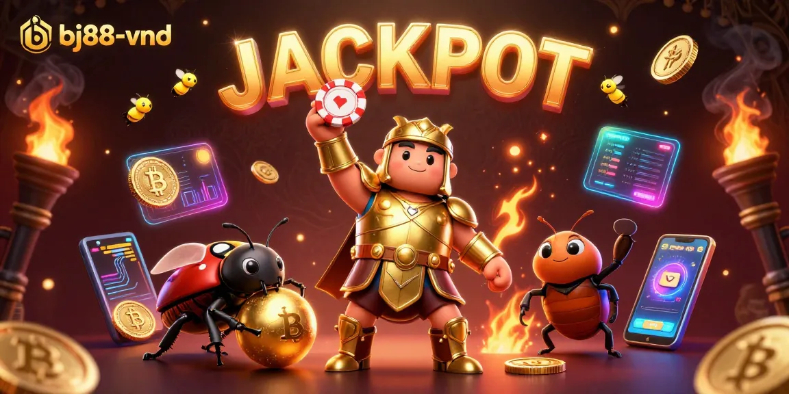 Experience exciting casino action at bj88-vnd with vibrant characters and 3D gaming elements!