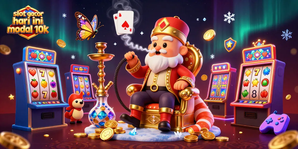 Spin the reels with slot gacor hari ini modal 10k in a vibrant casino scene full of winning symbols and excitement.