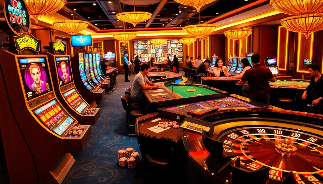 Experience the thrill of gambling with https://lc88pro.com/ in a vibrant casino scene filled with excitement.