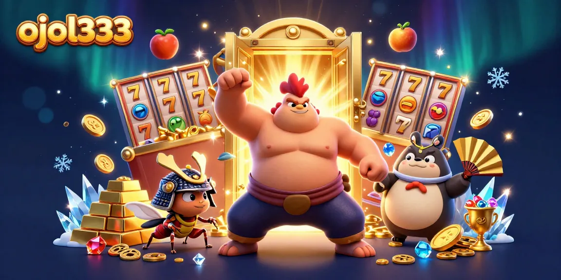 Engage with the thrilling ojol333 gambling experience featuring animated characters and dynamic slot elements.