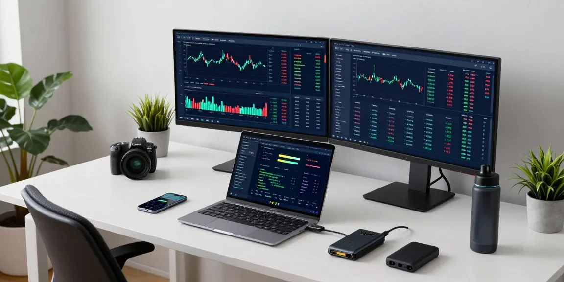 Funexchange platform showcased in a professional cryptocurrency trading workspace with live market analysis and secure digital wallets.