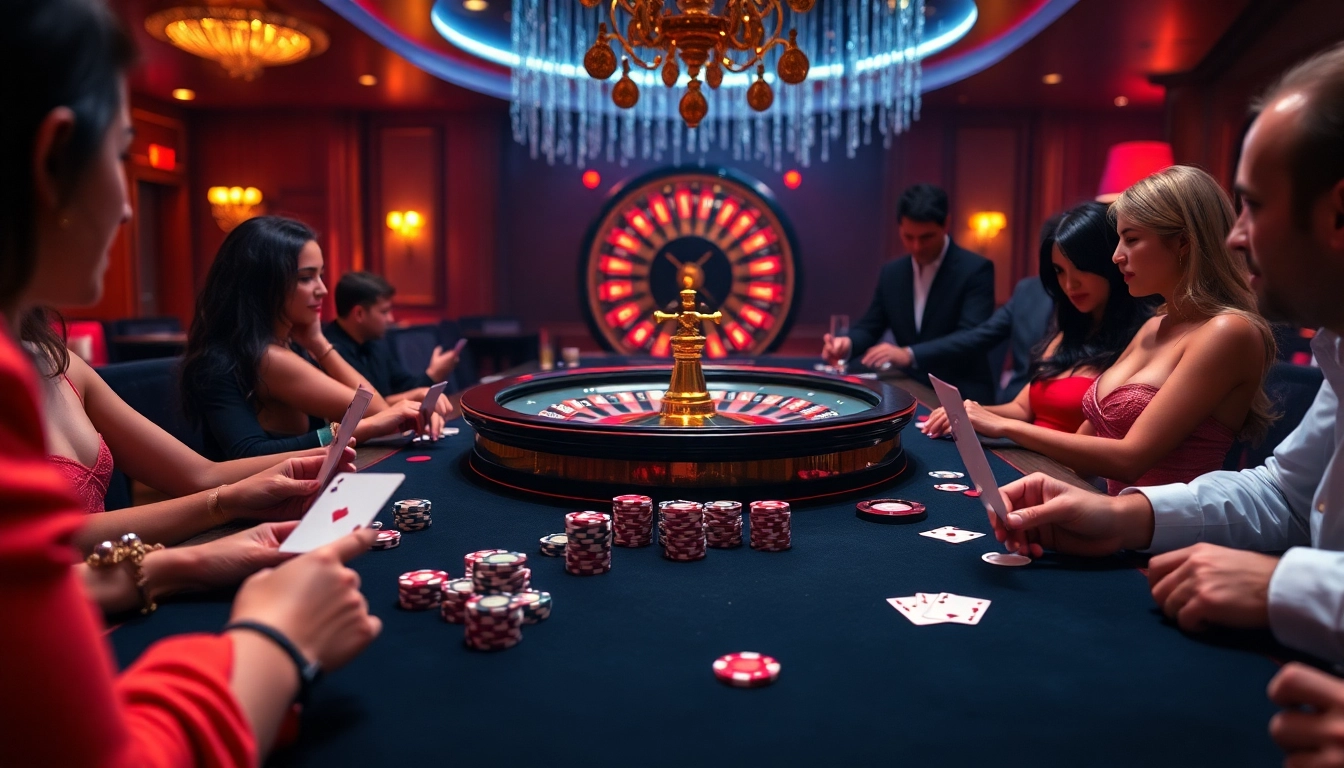 Intense poker action featuring players engaged in sex games-themed atmosphere.