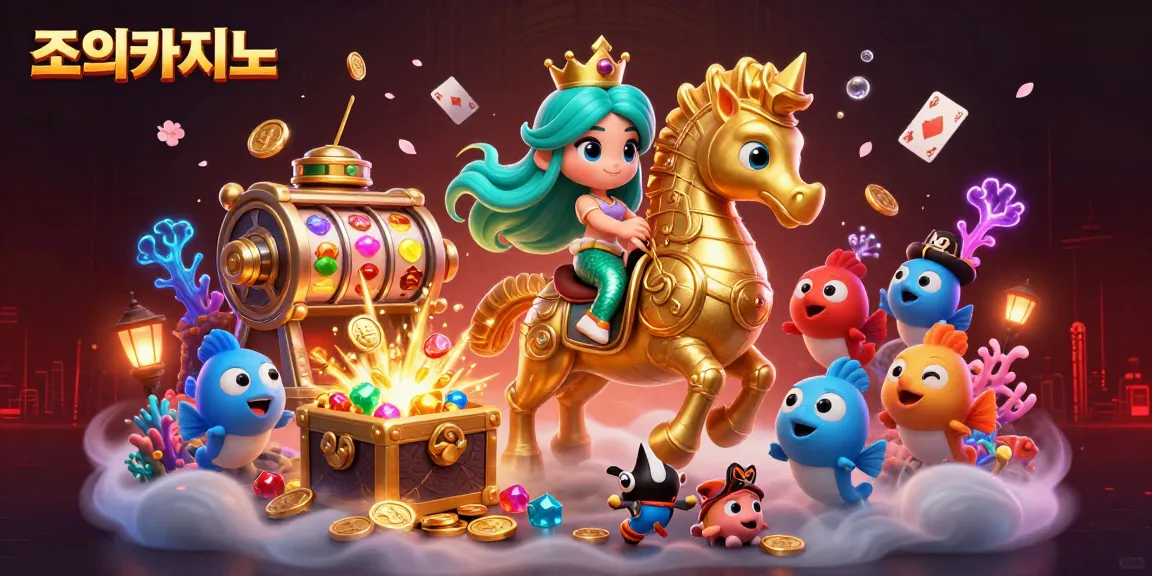 Experience thrilling gaming at 조이카지노 with colorful characters and underwater treasures