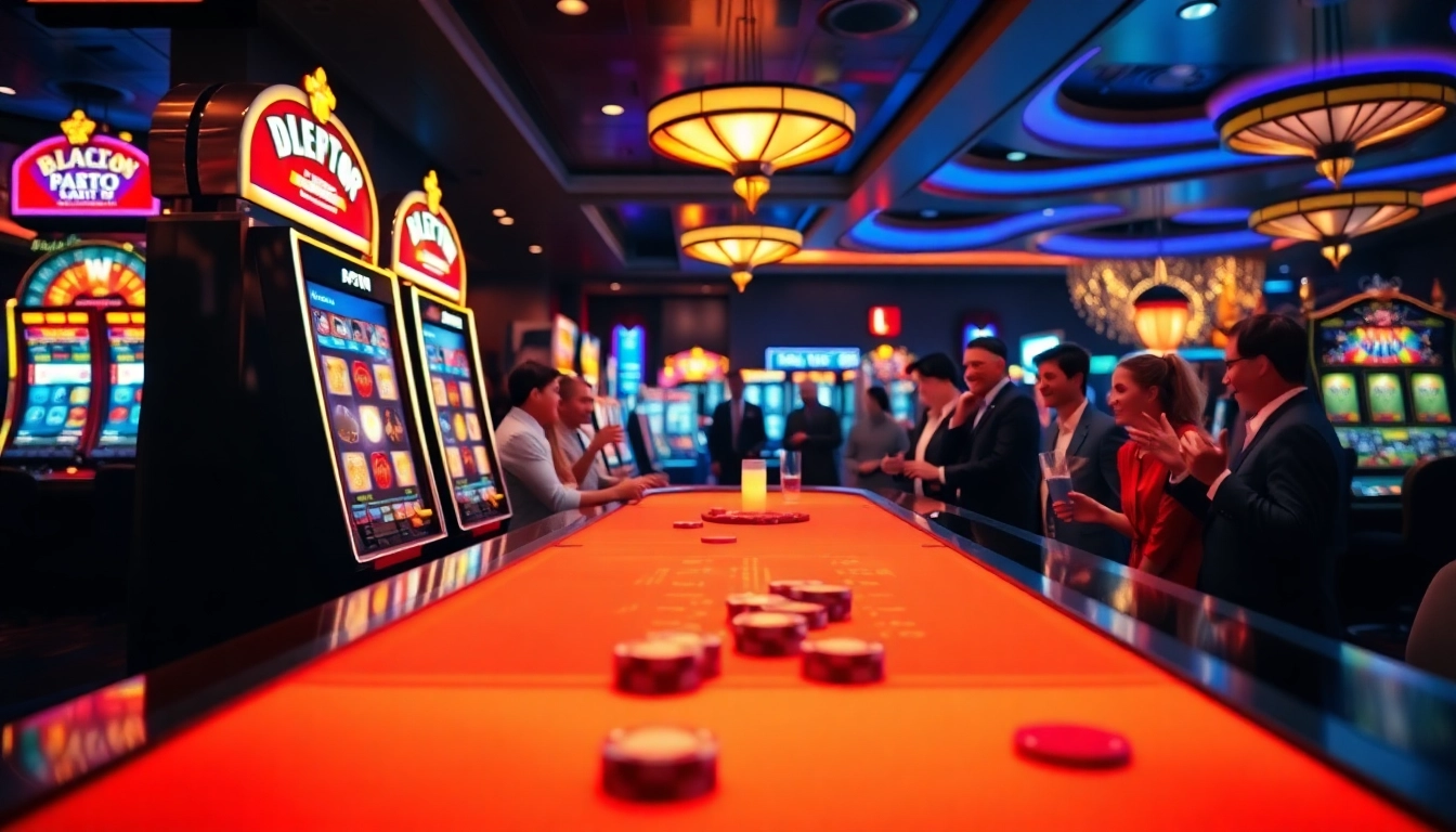 Spannende Spielerlebnisse bei casinospielen in einem modernen Casino mit stilvollem Ambiente.