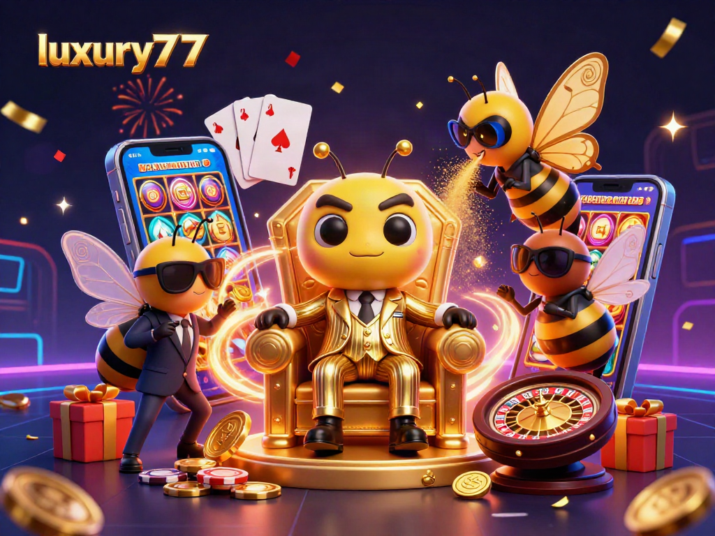 luxury777 menghidupkan suasana kasino dengan karakter kartun 3D dan banyak elemen permainan