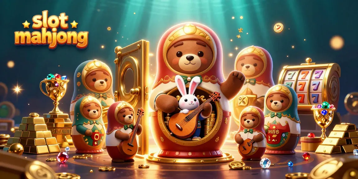 Permainan slot mahjong menampilkan karakter Matryoshka dan detail kasino yang memukau.