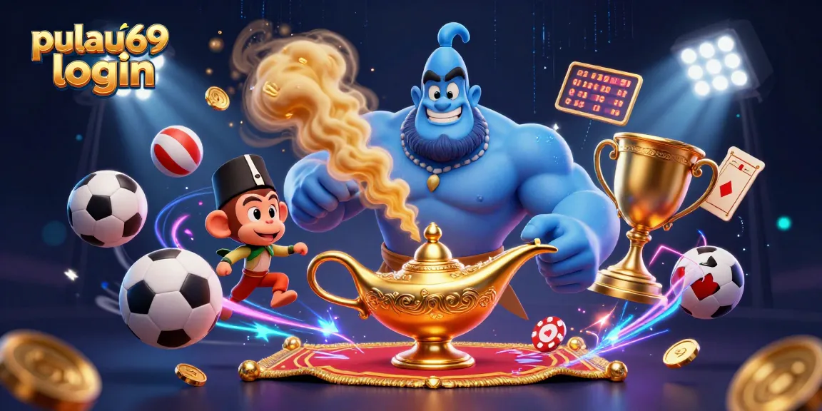Experience the excitement of pulau69 login and vibrant casino gaming with dynamic characters and elements.