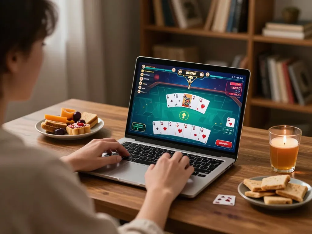 Experience online gaming at tr88 trang chủ with a cozy home poker setup for strategic play.