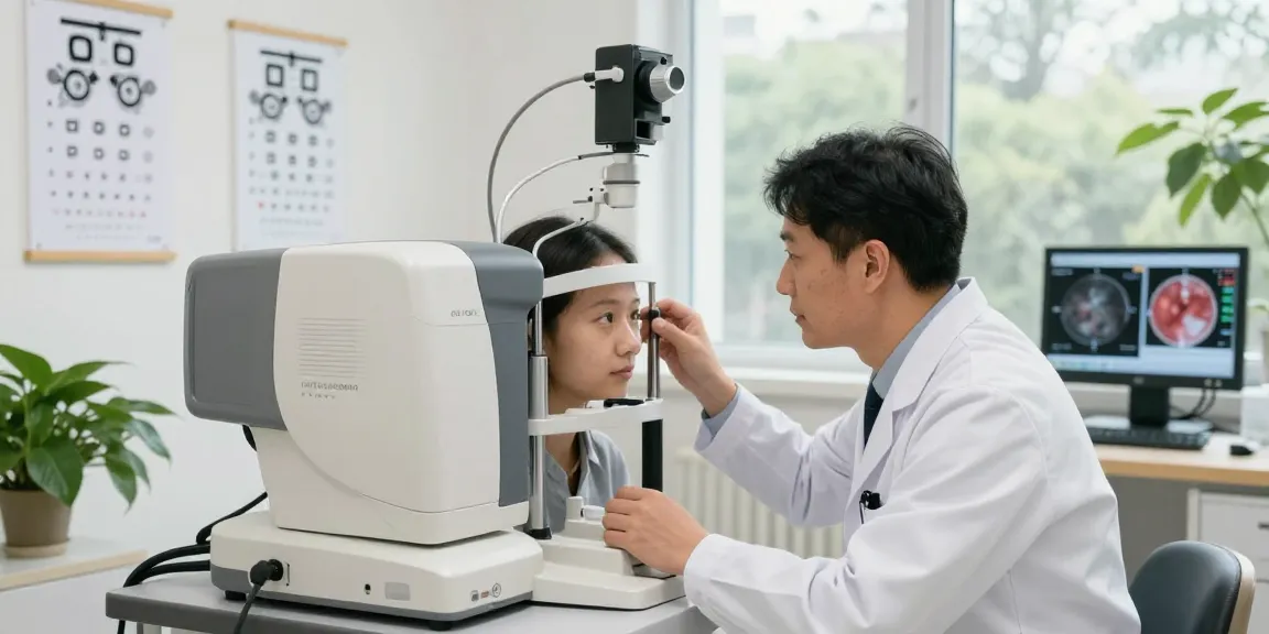 A patient receiving advanced eye care at SNU Eye Clinic with mocantaihan technology.