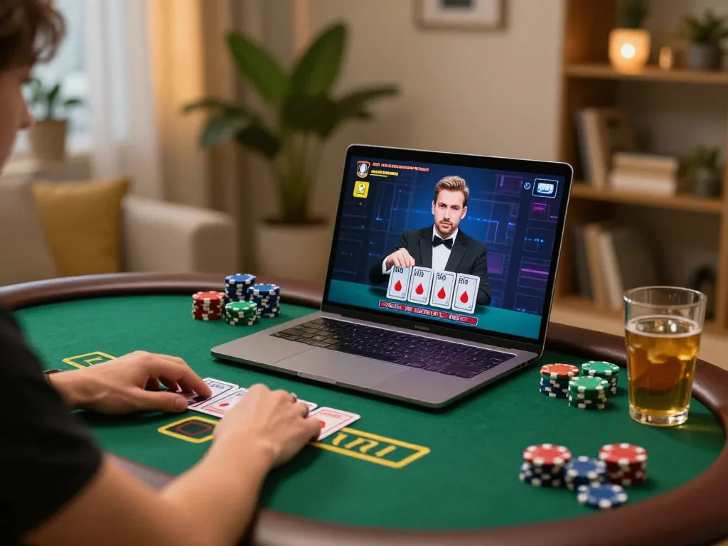 Xocdiavn player enjoys live dealer blackjack action at home with dynamic screen engagement