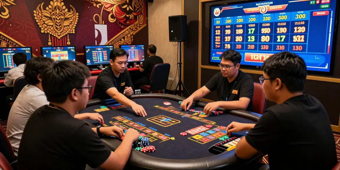 Engaged players enjoying pajaktoto togel in a dynamic online gaming environment with digital interfaces.