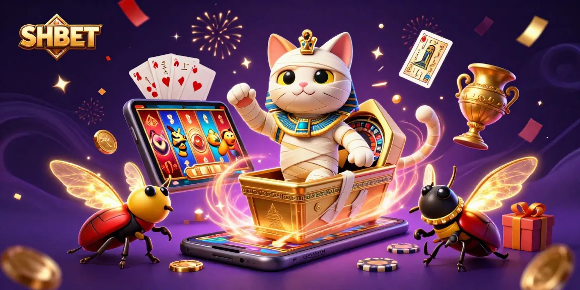 Engage in thrilling slots at SHBET's vibrant casino with dynamic characters and immersive gameplay.