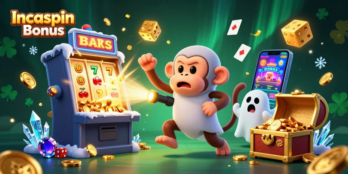 Engage with the Incaspin bonus through a lively 3D casino adventure with playful characters and golden treasures.