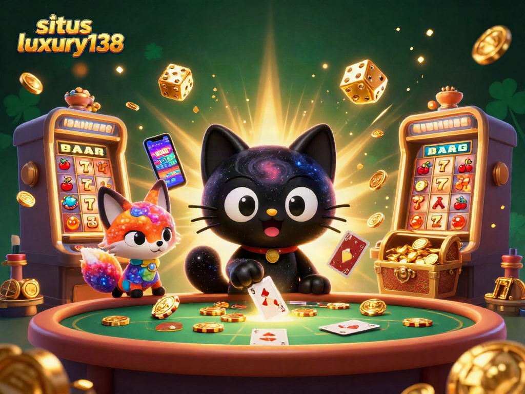 situs luxury138 menyediakan pengalaman kasino yang unik dengan karakter lucu dan simbol permainan yang dinamis.