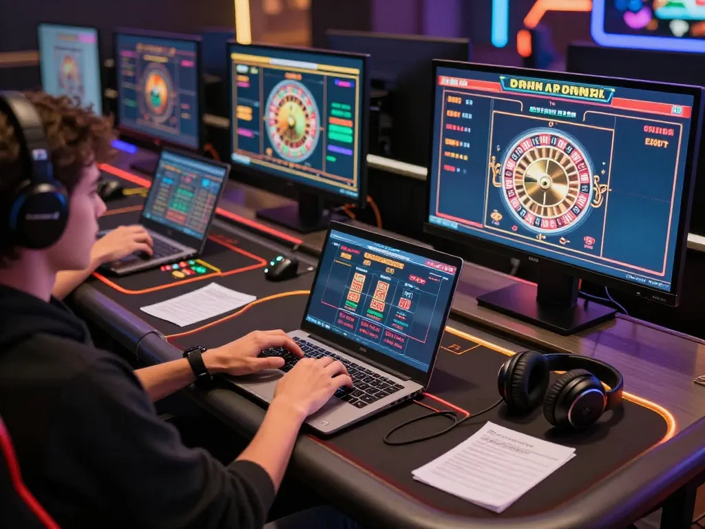Experience dynamic online casino gameplay with zx88 at a stylish gaming setup