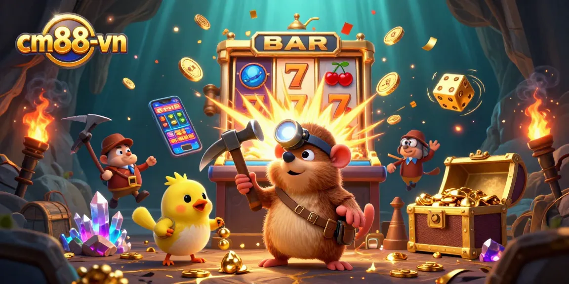 Experience thrilling adventures at cm88-vn as a treasure hunter navigates a vibrant casino universe.