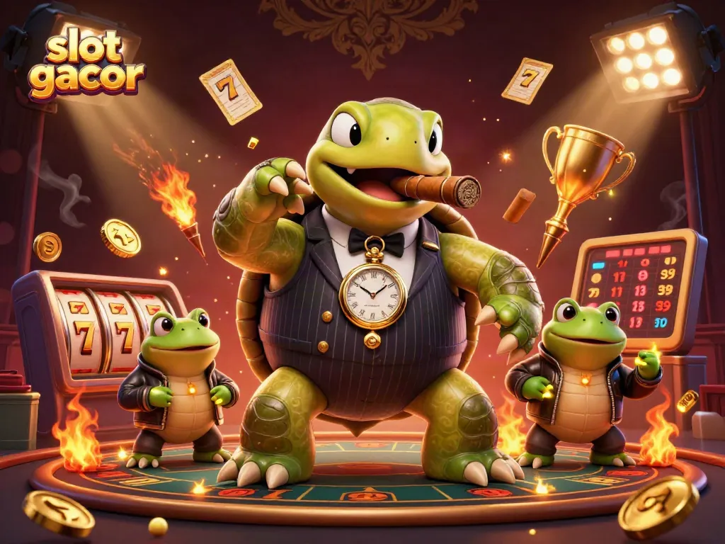Experience winning strategies with slot gacor in a vibrant 3D casino scene full of action.