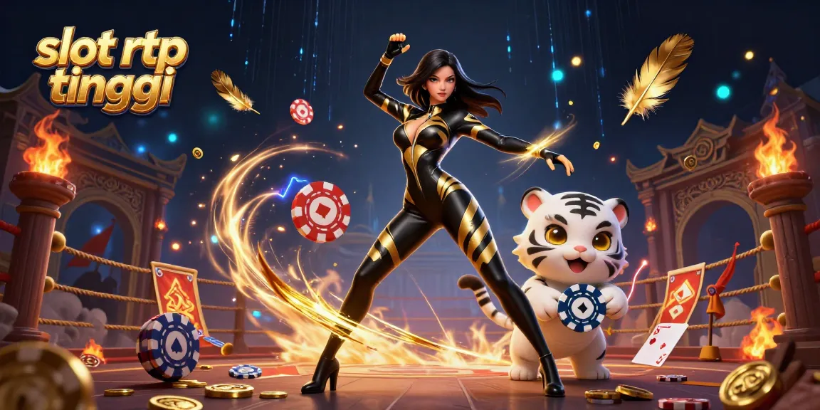 Experience the thrill of slot rtp tinggi with a vibrant scene of excitement and winning potential.