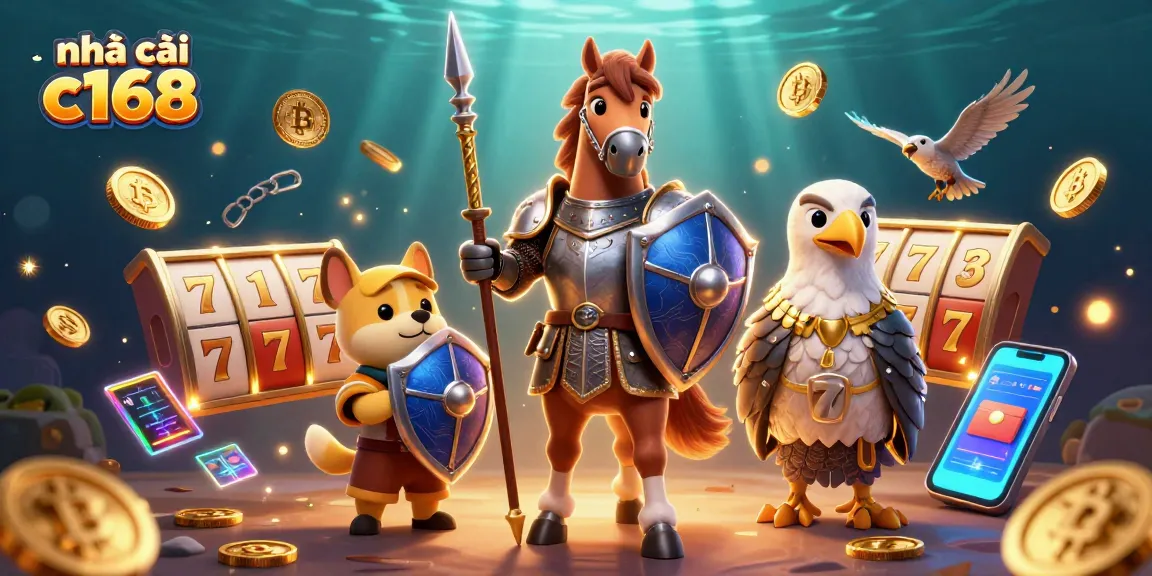 Catch the excitement at nhà cái c168 with vibrant 3D casino characters and dynamic slot action!