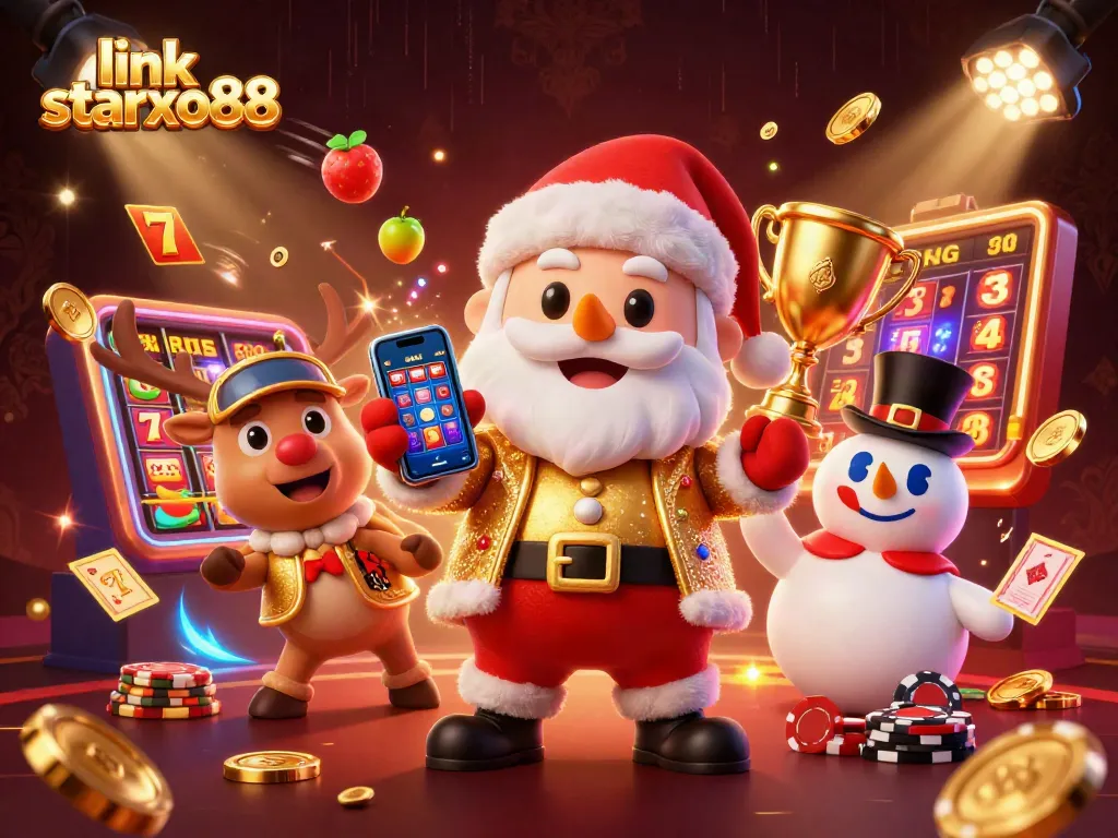Engage with thrilling games at link starxo88, where Santa celebrates jackpots among casino action!