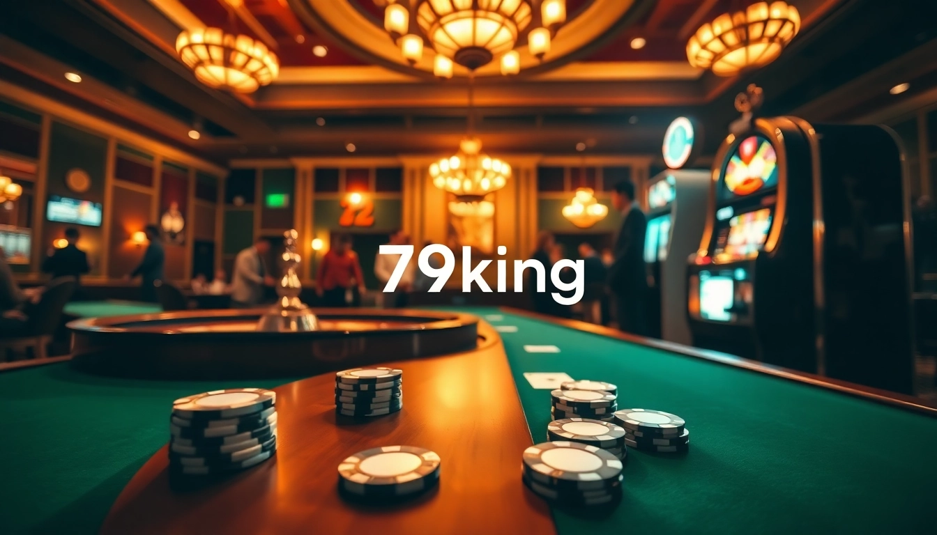 Experience high-stakes gaming at 79king with elegant poker tables and vibrant roulette.