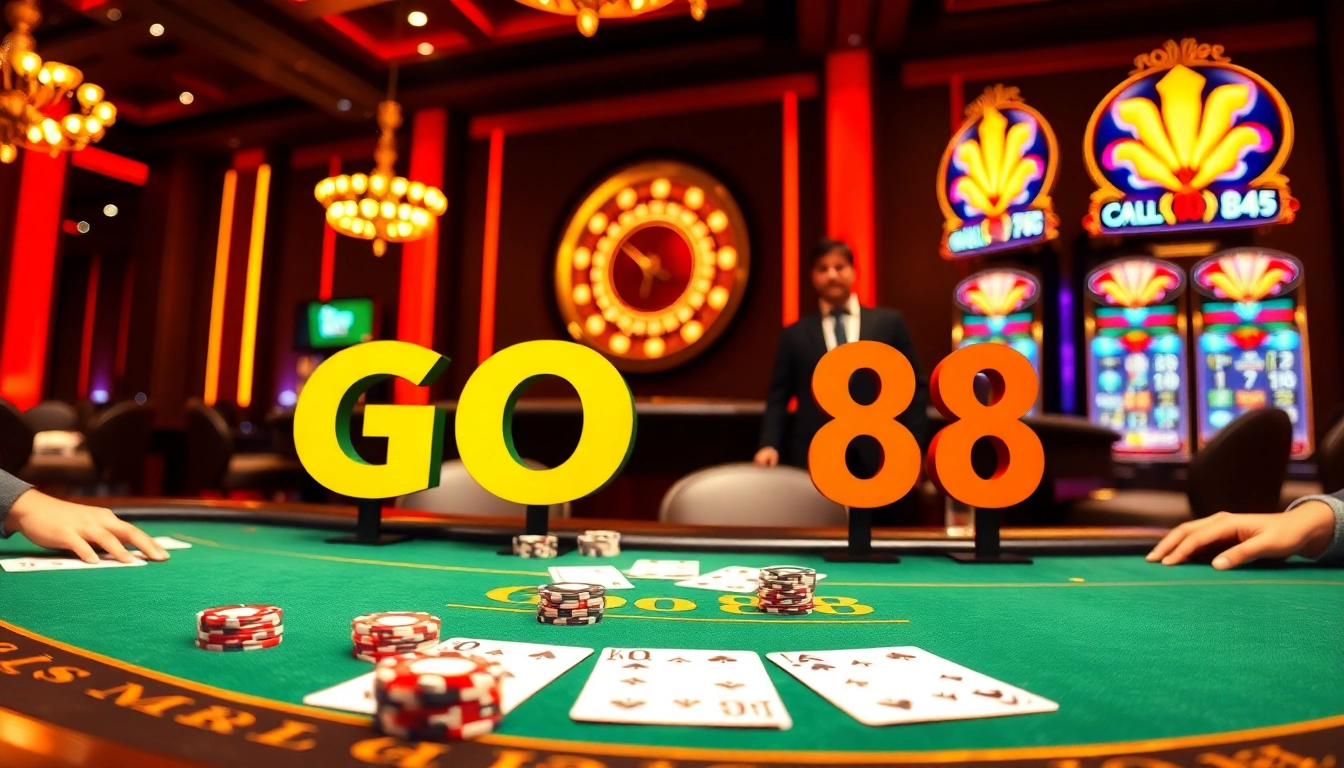 Experience the excitement of gambling at GO88 casino with vibrant tables and engaging gameplay.