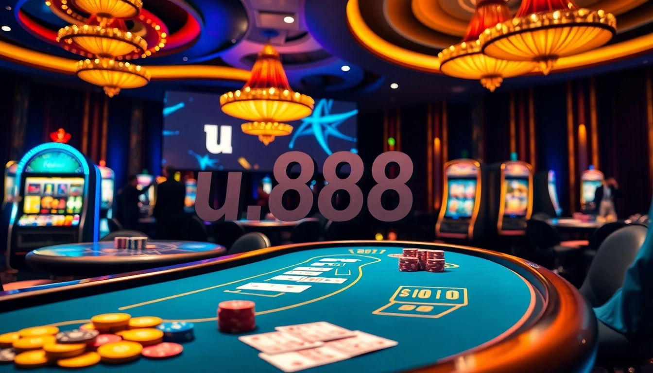 Experience thrilling gameplay at u 888 online casino with dynamic tables and vibrant slot machines.