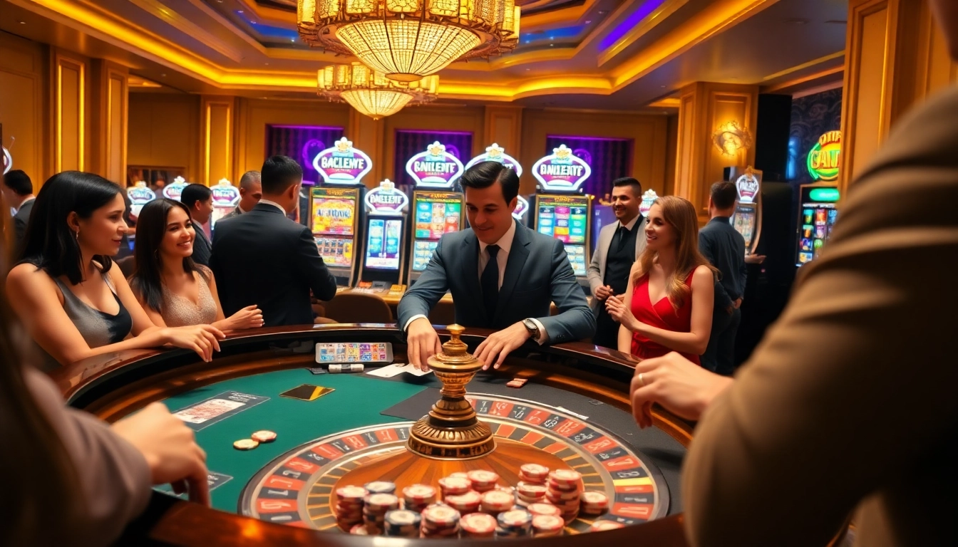 Experience the thrill of betting at https://nh88.net/ with an exciting casino scene featuring cards and chips.